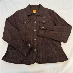 Chocolate Brown Business Casual Resort Wear Polished Look Jacket Blazer Size 12